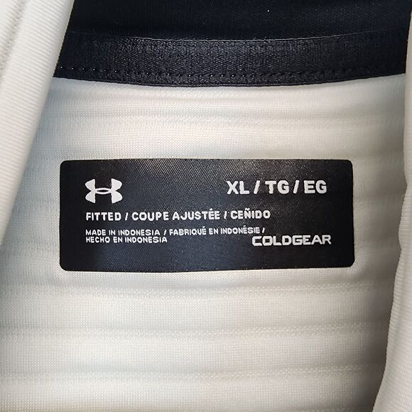 Under Armour Daytona Ribbed Vest Size XL White High Neck Pullover Gorpcore - Picture 9 of 10